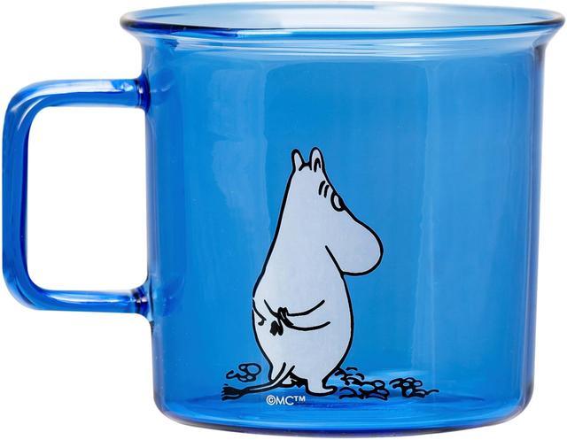 Muurla Muumi Glass Mug Moominpappa 3.5 dl | Soposopo