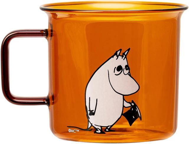 Muurla Moomin Glass Mug Moominpappa 3.5 dl