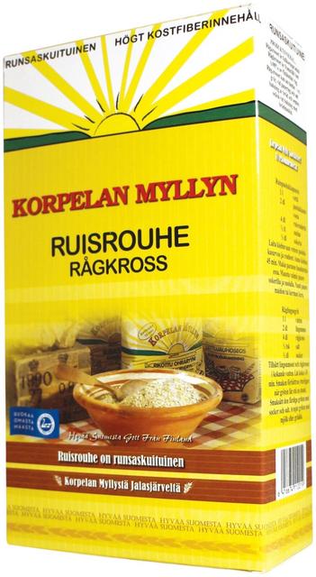 Rye Groats 450 g, Korpelan Mylly | Soposopo