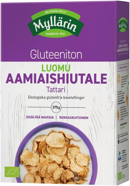 Myllärin Gluten-Free Organic Buckwheat Breakfast Flakes 375 g | Soposopo