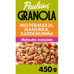 Paulúns mulperimarja. mansikka ja kardemumma granola muromysli 450g - Soposopo