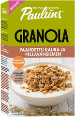 Paulúns Roasted Oat and Flaxseed Granola Cereal Muesli 450 g | Soposopo