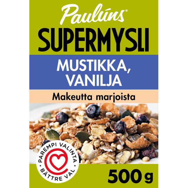 Paulúns mustikka ja vanilja mysli 500g | Soposopo