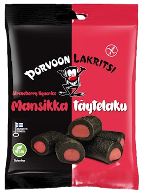 Porvoon Lakritsi Strawberry Liquorice 1 pack × 150g - Soposopo