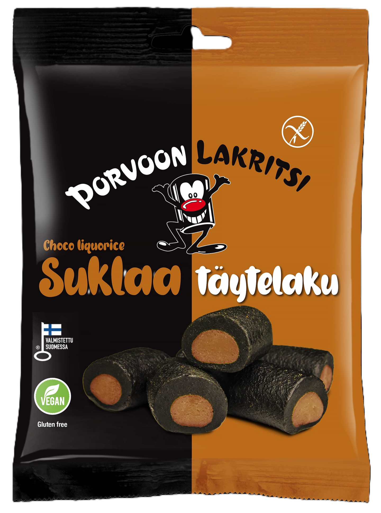 Porvoon Lakritsi Chocolate Filled Liquorice 1 pack × 150g - Soposopo