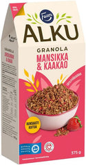 Fazer Alku Strawberry & Cocoa Granola 375 g | Soposopo