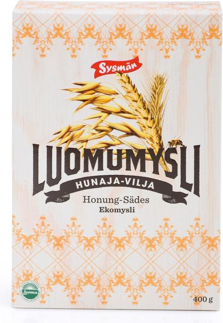 Sysmä Honey-Grain Organic Muesli 400 g | Soposopo