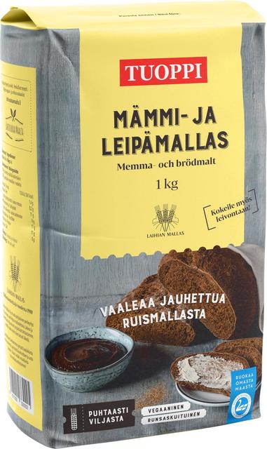 Tuoppi Malt for Mämmi and Bread, Vegan, High-Fiber 1 kg | Soposopo