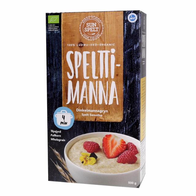 Sunspelt Organic Spelt Whole-Grain Semolina 500 g | Soposopo