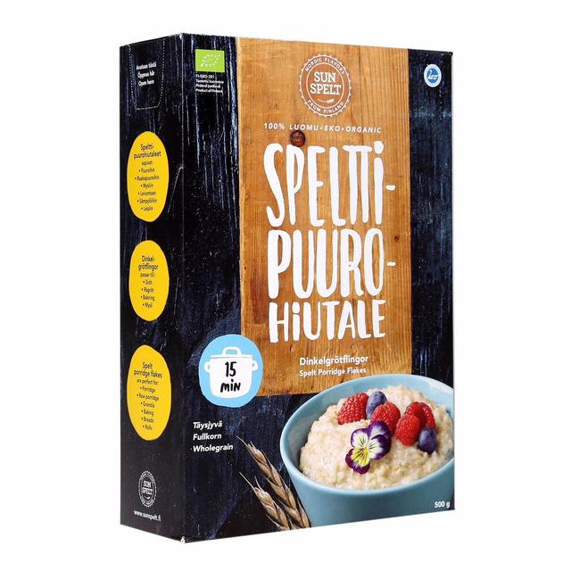 Sunspelt Organic Spelt Porridge Flakes 500 g | Soposopo