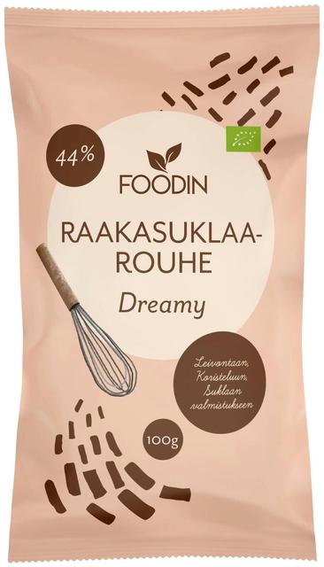 Foodin Organic Raw Chocolate Crumbs. Dreamy 100g | Soposopo