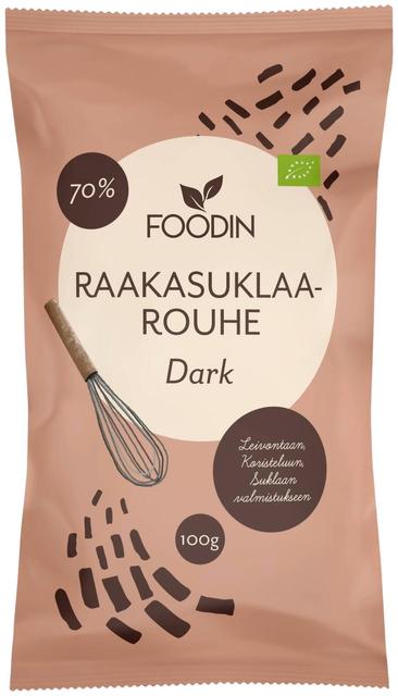 Foodin Organic Raw Dark Chocolate Mass 100g | Soposopo