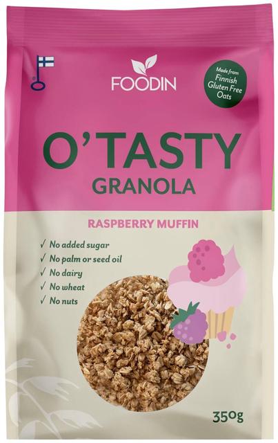 Foodin O`Tasty Raspberry-Oat Granola 350 g | Soposopo