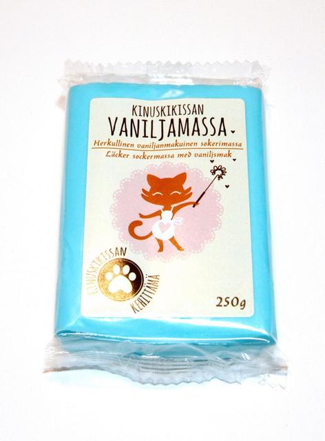 Kinuskikissa Vanilla-Flavored Light Turquoise Sugar Paste 250g | Soposopo