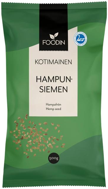 Foodin Finnish Hemp Seeds 500 g | Soposopo