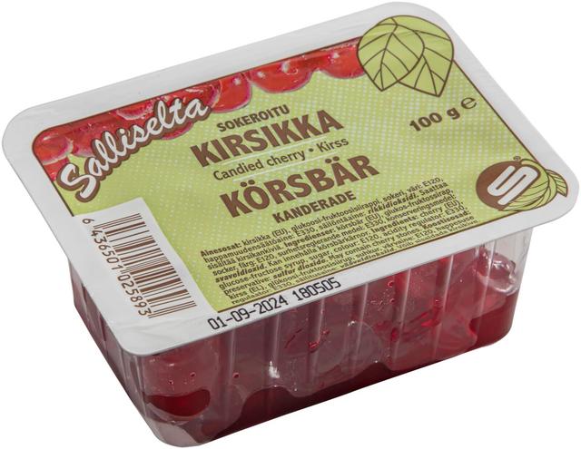 Sallinen Red Candied Cherries 100g | Soposopo