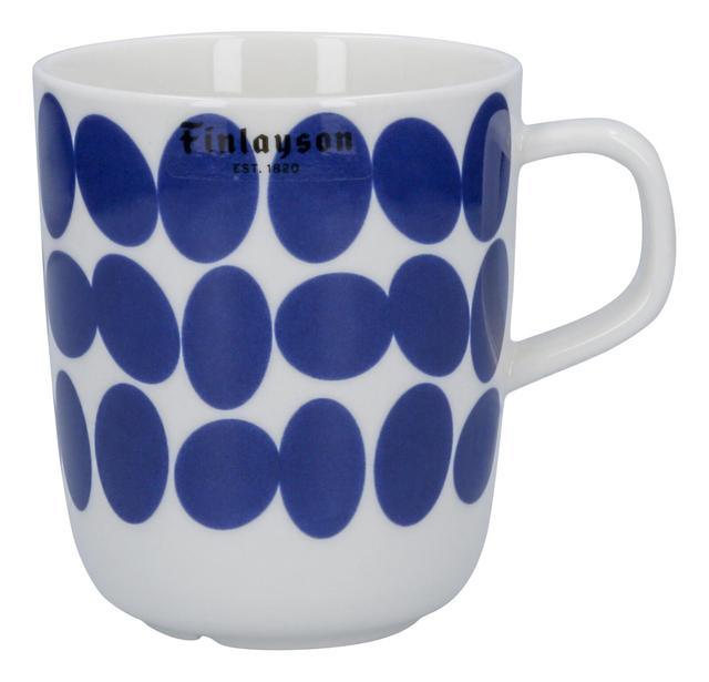 Finlayson mug Mittava 0.4 L Pop blue-white | Soposopo