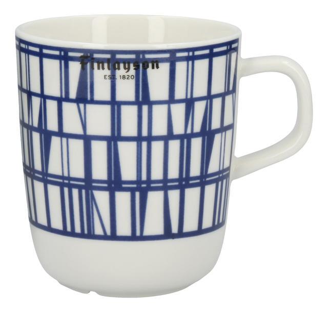 Finlayson mug Mittava 0.4 L Coronna blue-white | Soposopo