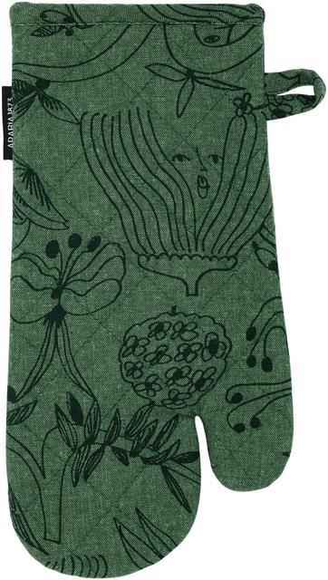 Arabia Oven Mitt Gardeners 15x32cm, Dark Green | Soposopo