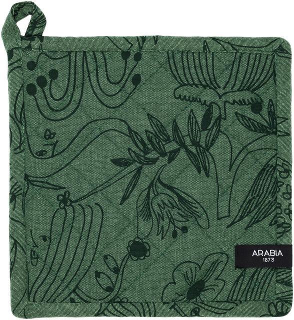 Arabia Pot Holder Gardeners 22x22cm, Dark Green | Soposopo