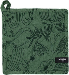 Arabia Pot Holder Gardeners 22x22cm, Dark Green | Soposopo