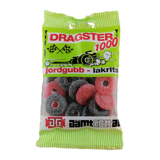 Dragster 1000 Strawberry Licorice 50g – product photo