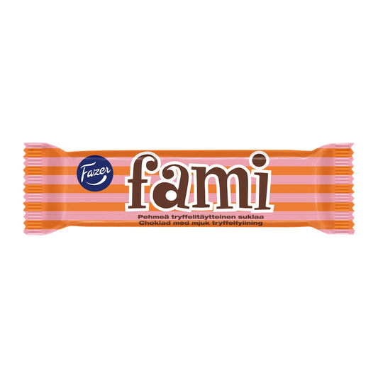 Fami Dark Chocolate Bar with Truffle Filling, 100% Cocoa – product photo