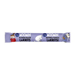 Fazer Moomin Blueberry Raspberry Licorice Bar 20g – product photo