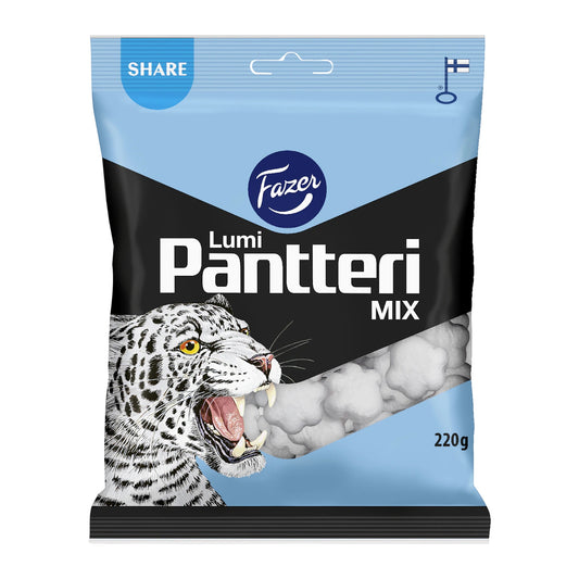 Fazer Pantteri Lumi Salty-Sweet Licorice 220g Pack – product photo
