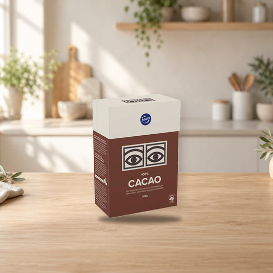 Fazer Cacao Original Chocolate 200g – product photo on a table