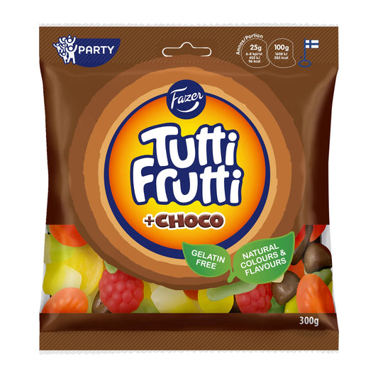 Fazer Tutti Frutti Chocolate 300g Pack – product photo