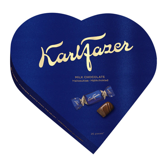 Karl Fazer Heart Chocolate 195g Box – product photo