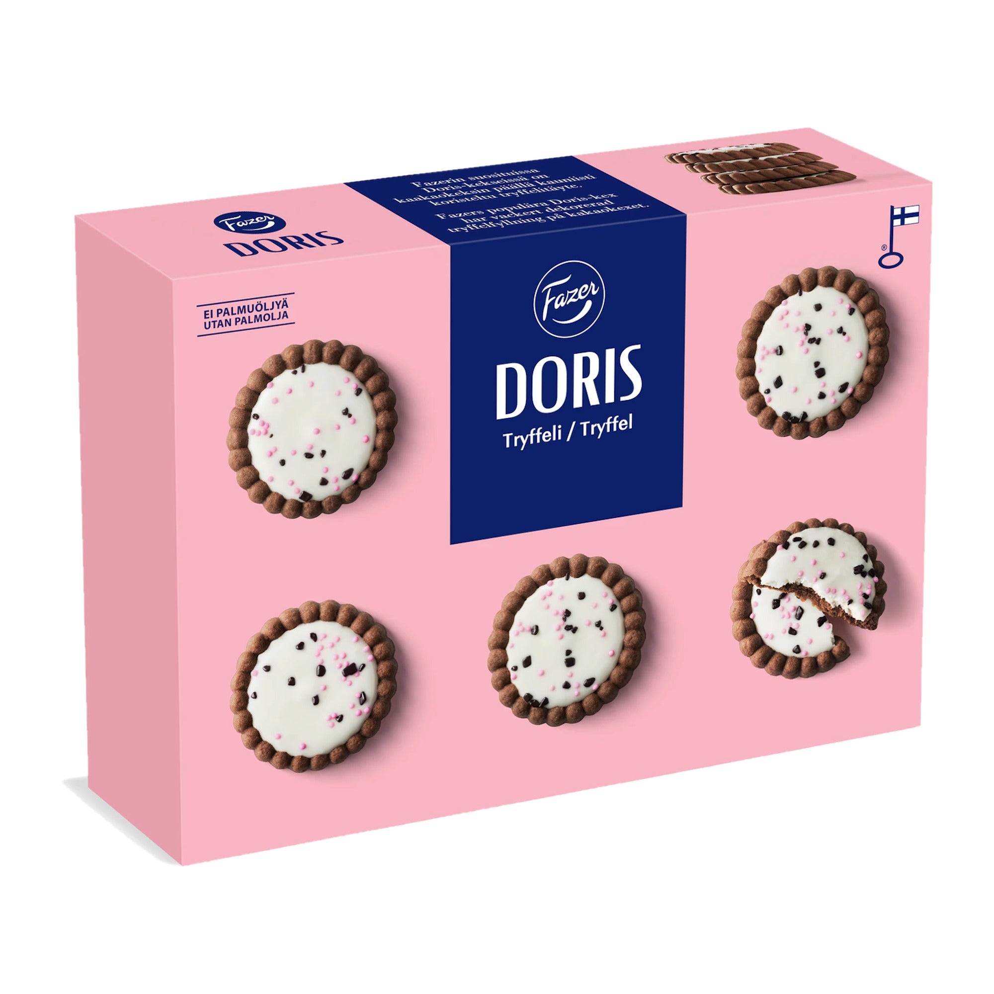 Fazer Doris Truffle Biscuits 250g Box – product photo