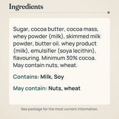 Marabou Milk Chocolate Bar 160g – Ingredients and allergens