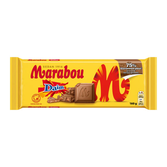 Marabou Daim Almondkrokant Chocolate Bar 160g – product photo