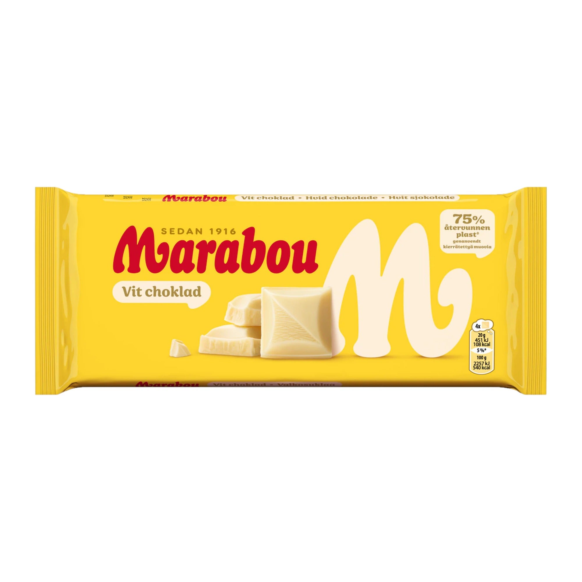 Marabou White Chocolate Bar 180g – product photo