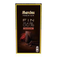 Marabou 86% Cocoa Dark Chocolate Bar 100g – product photo