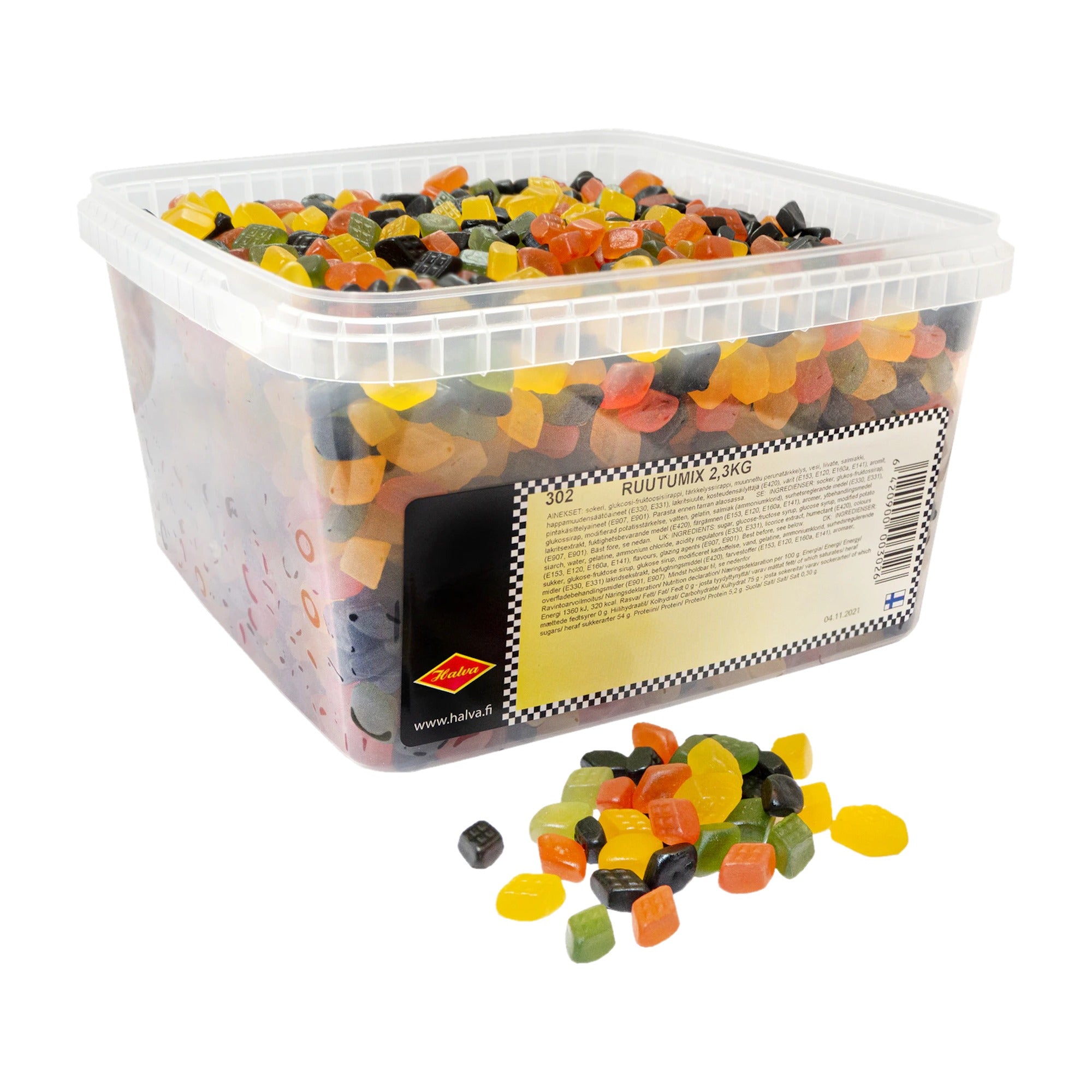 Halva Ruutu Licorice Box 2.3kg – product photo