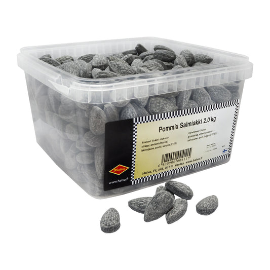 Salmiakki Licorice Halva Salmiakkipommi 2kg Box – product photo