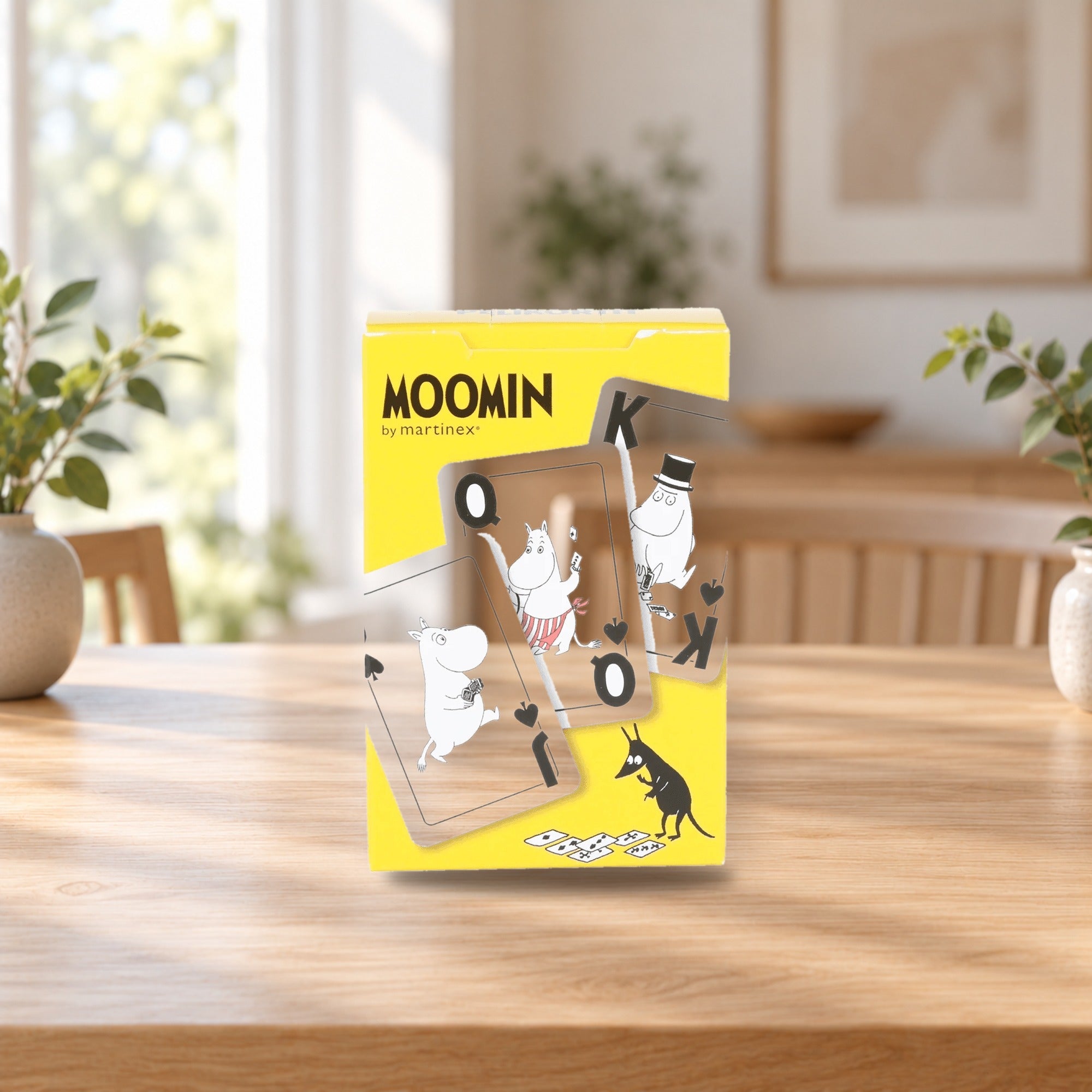 Moomin Playing Cards by Martinex – product photo on a table