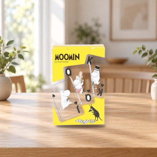 Moomin Playing Cards by Martinex – product photo on a table