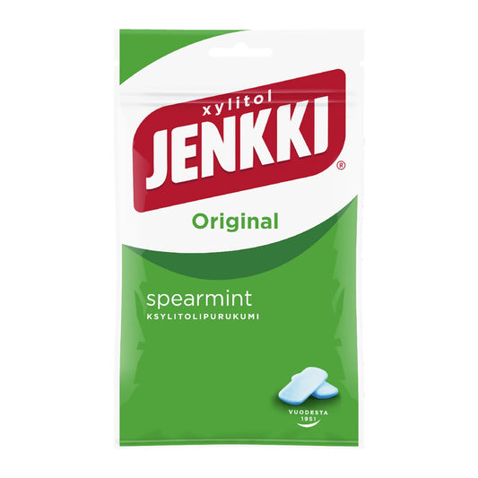 Cloetta Jenkki Spearmint Chewing Gum 100g – product photo