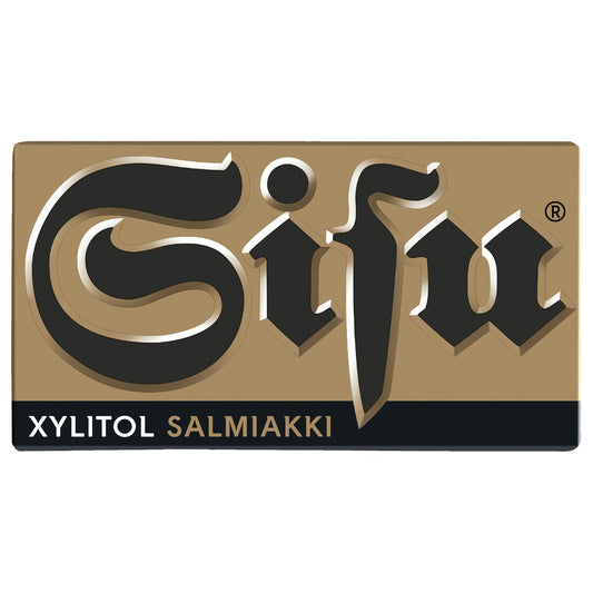 Cloetta Sisu Xylitol Salmiakki Pastilles 36g Box – product photo