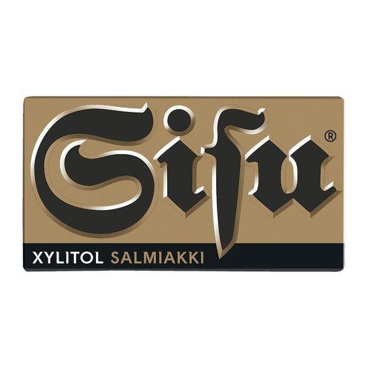 Cloetta Sisu Xylitol Salmiakki Pastilles 36g Box – product photo