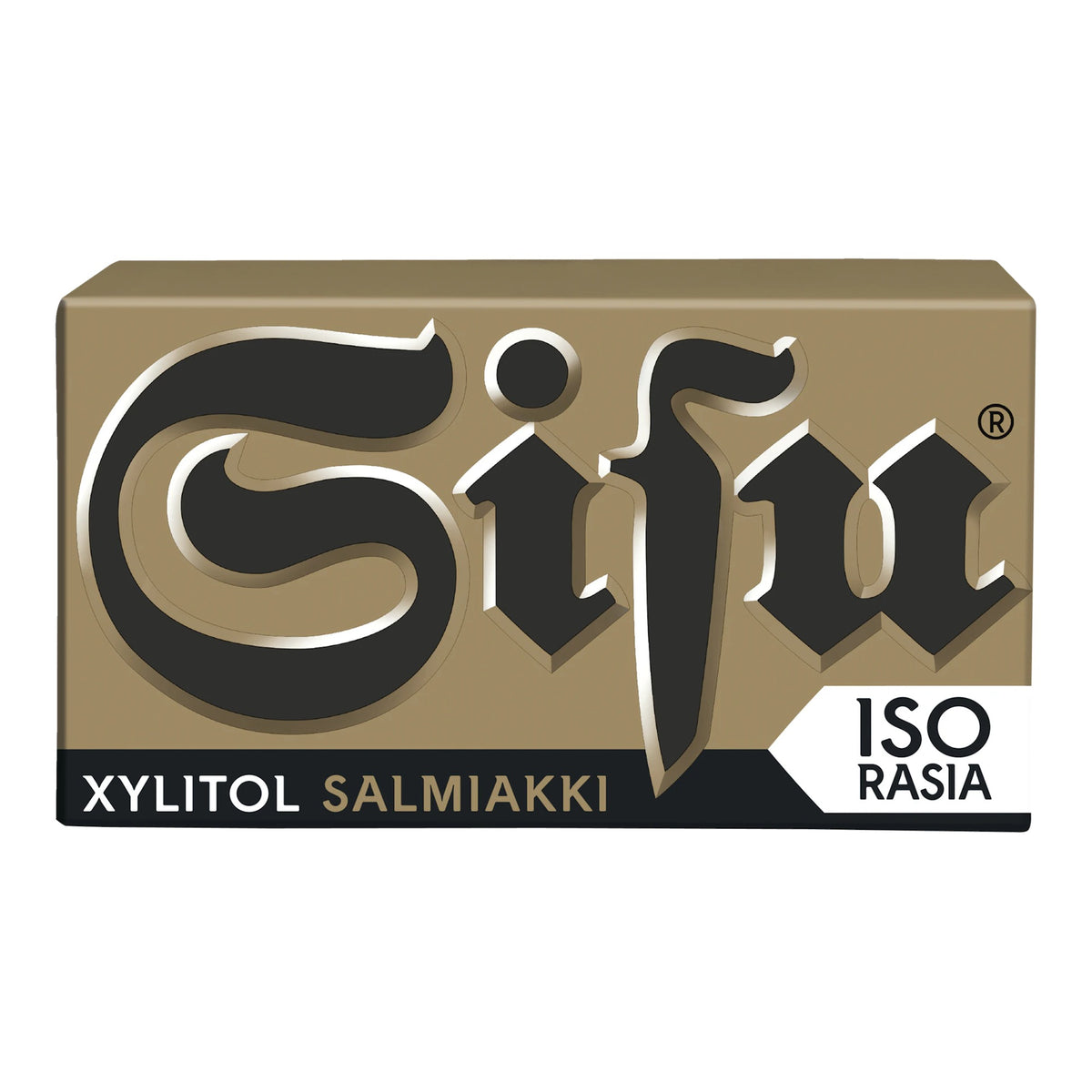 Cloetta Sisu Xylitol Salmiakki Pastilles 70g Box – product photo