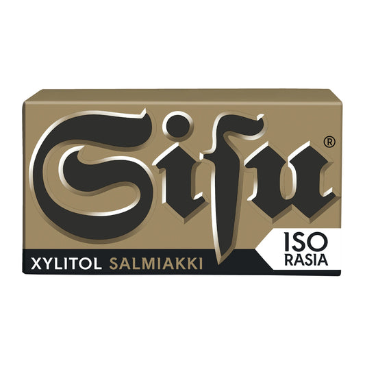 Cloetta Sisu Xylitol Salmiakki Pastilles 70g Box – product photo