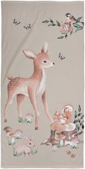 Ciraf children's towel Bambi 70x140 cm. beige