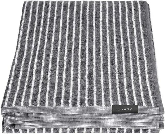 Luhta Home bath towel Luoto dark gray. 70x140 cm - Soposopo