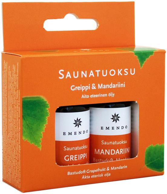 Emendo 2x10ml sauna fragrances grapefruit and mandarin | Soposopo