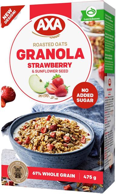 AXA Granola Strawberry & Sunflower Seeds 475 g | Soposopo